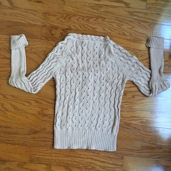 Intuitions sz M womans blush color fitted sweater - Picture 6 of 7